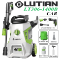 LUTIAN - LT306-1400B -110 BAR HIGH CAR PRESSURE WASHER - 1400 WATTS - AUTO START - SELF PRIMING - PORTABLE - 2 IN 1 GUN ( LONG & SHORT). 