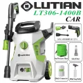LUTIAN - LT306-1400B -110 BAR HIGH CAR PRESSURE WASHER - 1400 WATTS - AUTO START - SELF PRIMING - PORTABLE - 2 IN 1 GUN ( LONG & SHORT). 