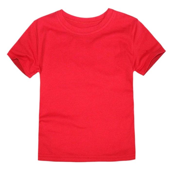 The HR Clothing Summer Plain Red T-shirt For Kids / Soft & Comfortable Round Neck Red T-shirt / Cotton Jersey T-shirt / Half Sleeve T-shirt For Kids