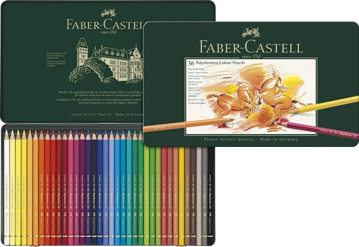 FABER%20CASTELL%20Polychromos%20Artists'%20Color%20Pencils%20-%20Tin%20of%2036%20-%20#110036%20-%20Image%205
