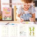 Liberty Mall Set of 4 Sank Magic Learning Book with Magic Pen & 10 refills + 1 Pen + 1 Grip  Practice book For Montessori children Tracing Handwriting | First Learning Books for Kids | Preschool Learning Book for Kids | Baby Learning Books. 
