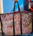Transparent Clothes Storage Bag Organizer with Reinforced Easy Carry Handle Folding Storage Bag For Wardrobe, Comforter, Blanket, Bedding. 