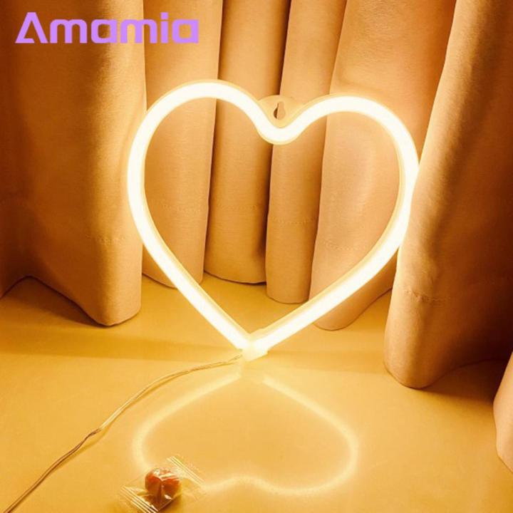 Amamia Ambient Light er Free Party Home Decor Heart Shape LED Light