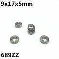 10Pcs 689ZZ 689-2Z 9x17x5 mm Deep groove ball bearing Miniature bearing High quality 689Z. 