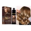 Natural Argan Oil Instant Blonde Brown Hair Dye Shampoo Color Cover Permanent Hair Color. 