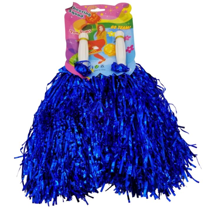 DARK BLUE COLOR CHEERING SQUAD POM POM ( SET OF 2 POM POM )