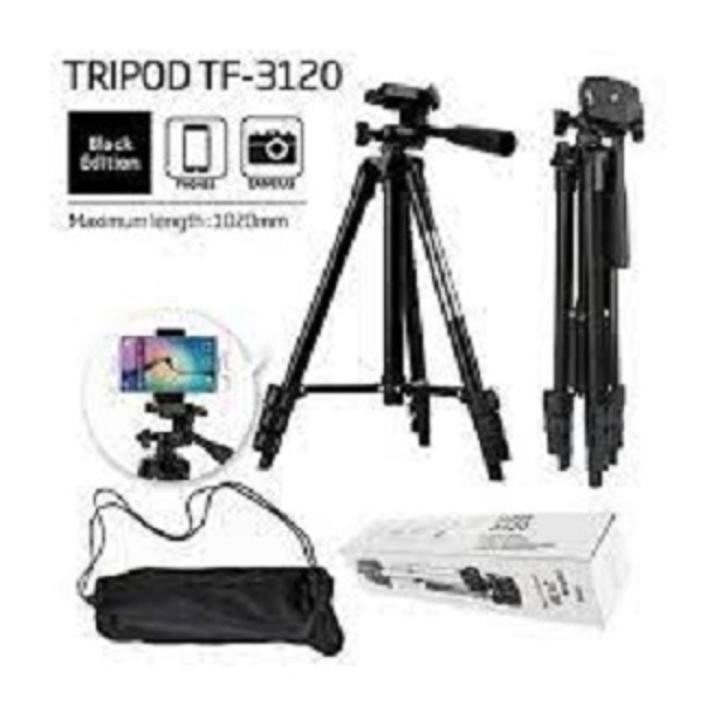 TRIPOD STAND for Mobile and Camera Stand 3120 High Quality Tripod stand for Ring light for Tik_Tok for Youtube Videos - tripod stand - with Mobile Holder