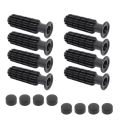 8Pcs Table Football Handles Easy Install Rod Table Soccer Lightweight Practical Octagonal Replacement Child Parts Accessories. 