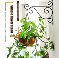 Iron Garden Wall Hanging Stand - Flower Plant Pot Bracket Hook Shelf Stand Holder - hanging light stand. 