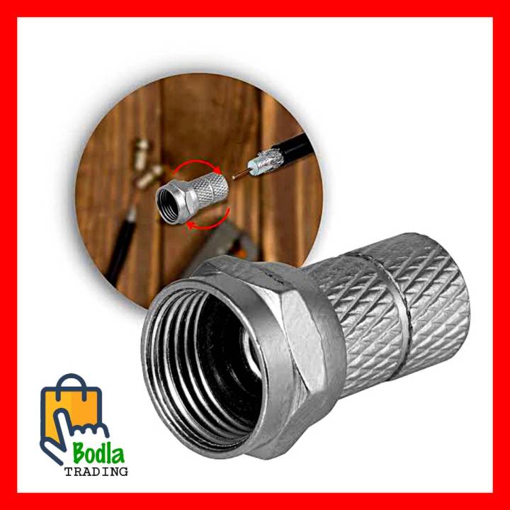 10Pcs RG6 F Type Coaxial Cable Connector Plug High Quality RG6 Satellite TV Antenna Coaxial Cables Plugs Connecter