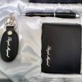 Customize Name On Wallet Keychain and pen With Gift Box Packing (PERFECT GIFT TO SEND YOUR FATHER , HUSBAND , FIANCE OR ANY ONE). 