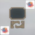 Pack of 5 Small Wooden Chalkboard Mini Black Board for Message Note Memo with Stand (CB-1). 
