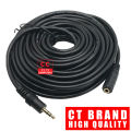 3.5mm Audio Cable TRS Male to Female 7m Extension Cord for Microphones, Headphones, and More. 