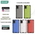 lthmy for Samsung Galaxy A51 cover Shockproof Transparent Hard Case Full Protection Back Cover Honeycomb Casing. 
