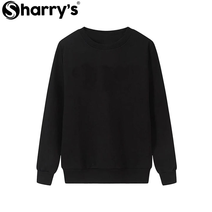 Sharrys%20Womens%20Sweatshirt%20Basic%20Plain%20Pullover%20Fleece%20Sweatshirt%20For%20Girls%20New%20arrivals%20Casual%20Winter%20Wear%20(%20Black%20)%20-%20Image%202