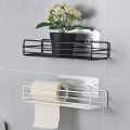 Bathroom shelf corner shelf storage box shower wall shelf viscose non-drilled iron kitchen bathroom shelf. 