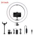 36cm LED Selfie Ring Light Dimmable LED Ring Lamp Photo Video Camera Phone Light Ringlight For Live YouTube and other purposes Fill Light*. 
