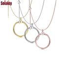Seialoy New 45cm Cable Basic Chain For Necklace Fit O Shape Charms Pendant Necklace Women Men Jewelry Girls. 