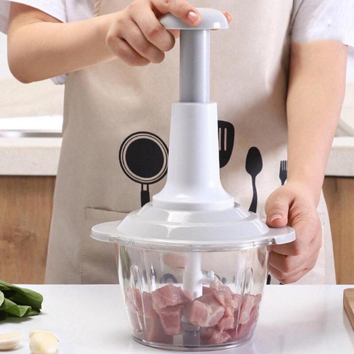 manual chopper 1500ML Vegetable cutter speedy chopper with 3 stainless steel blades Hand press , pump chopper , mixer, mincer , onion tomatoes green chilli chopper