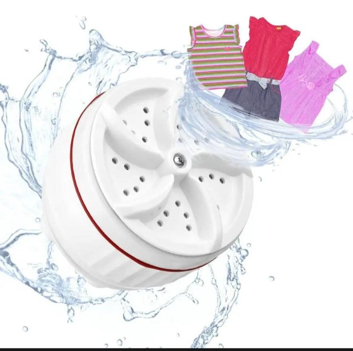 Mini Portable Ultrasonic Washing Machine USBPowered Turbo Washer for
