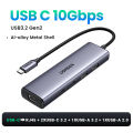 UGREEN 5-IN-1 USB Network Adapter RJ45 1000Mbps USB-C 3.2 10Gbps USB-A 3.2 10Gbps USB-A 2.0 480Mbps with Type C Power Supply Port. 