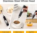 Electric Rechargeable Coffee Beater Electric Milk Drink Coffee Egg Foamer White. 