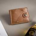 Balebaily PU Leather Men Wallets Short Multi-Card Trifold Wallet For Men's. 