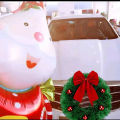 Holiday Car Wreath Christmas Car Wreath with Red Balls Large Bowknot Festive Auto Front Grill Decoration for Suv Truck Indoor/outdoor Xmas Garland Pendant. 