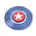 American Captain Fingertip Gyro Shield Alloy Gyro Spinner Decompression Toy. 