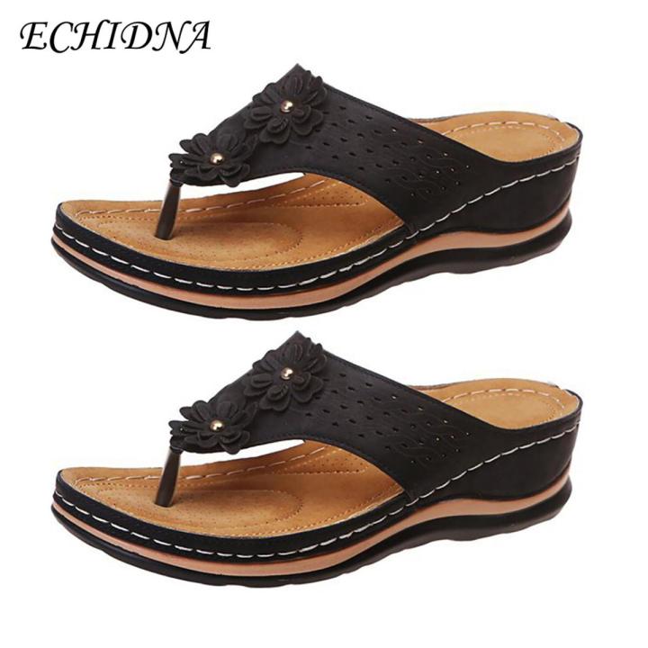 Women Slippers Thick Heel 6 Sizes Flat Beach Women Slippers