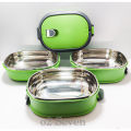 Airtight Lunch Box 3 layers | 2 Layers Round Rectangle| Single Lunch Box for School & Offices [2.7 Litres]. 