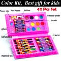 Kids Art and Craft 48-Piece Color and Paint Set. 