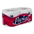 Papia Toilet Roll 3-Ply | Soft & Absorbent | Silky Softness | Pack of 2 Rolls. 