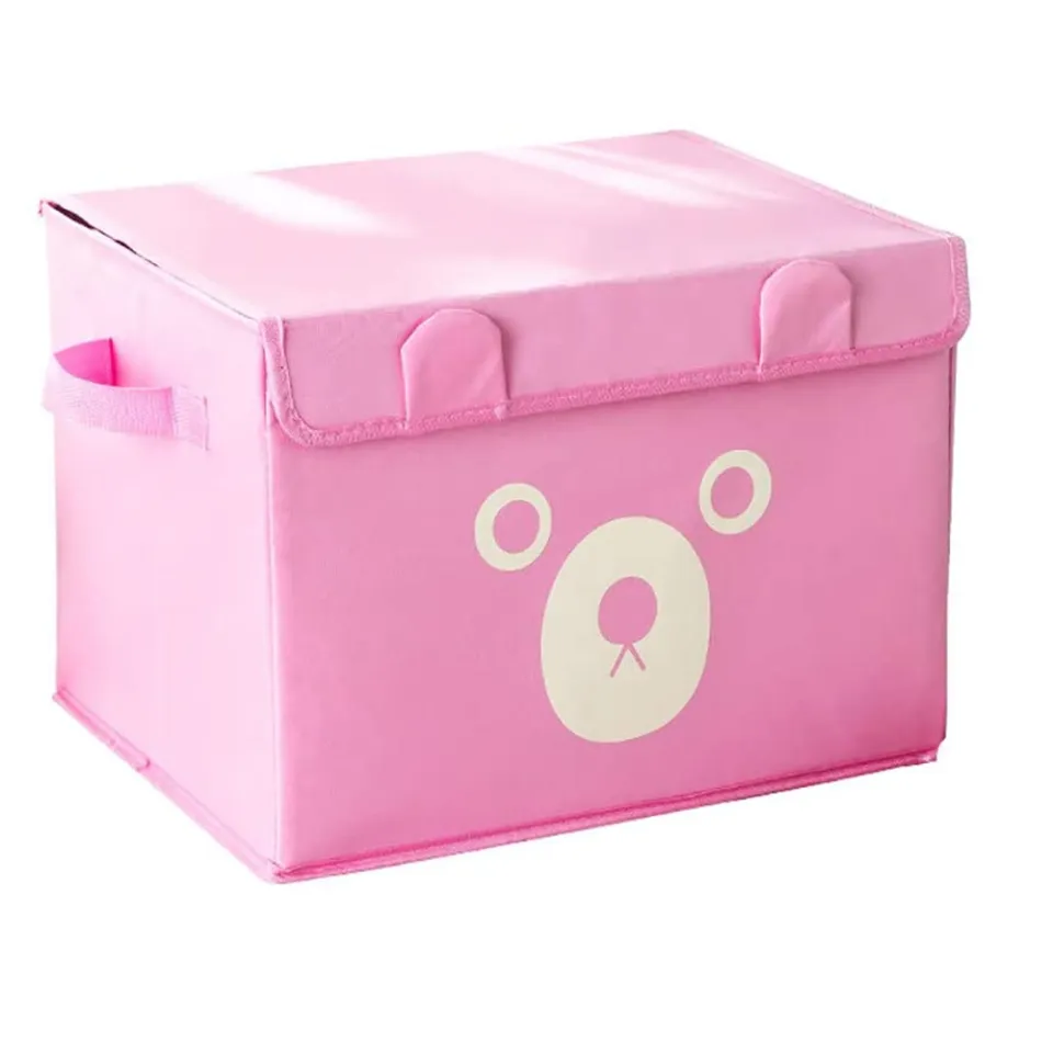 Panda Design Folding Storage Bins Quilt Basket Kid Toys Organizer Storage Boxes Cabinet Wardrobe Storage Bags 1 Piece