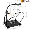 TE-808 Welding Magnifier Main Board Welding Fixture For Mobile Phone Maintenance Universal Support Workbench with Light. 