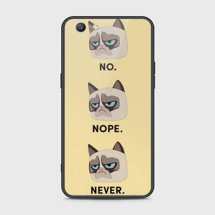 Oppo A57 Cover - SkinLee HQ Infinity Glass Case (Soft) - No Never Nope - SKINLEE-625-1-589-58