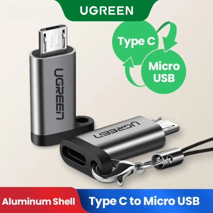 Ugreen USB Type-C Adapter Type C To Micro USB Female To Male Converters For Xiaomi Samsung Charger Data Cable USBC USB C Adapter, DO NOT SUPPORT OTG