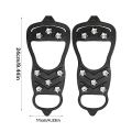 Anti-Slip Ice Cleats Shoe Boot Tread Grips Traction Crampon Chain Spike Snow Walker. 