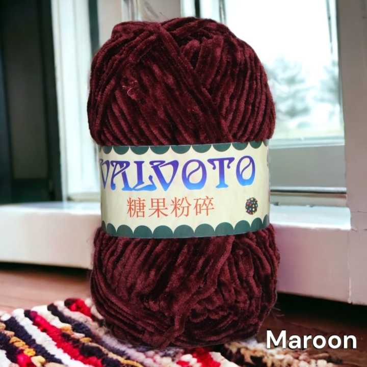 Imported%20Valvoto%20Candy%20Crush%20Velvet%20Yarn%20%7C%20Velvet%20Wool%20Yarn%20%7C%20100%20%25%20polyester%20%7C%2075-80%20grams%20in%20one%20ball%20%7C%20Wool%20Vista%20-%20Image%209