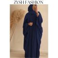 ZYSH FASHION Butterfly abaya kaftan style for girls & women paste color 54 inches kaftan abaya. 