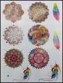 Henna stickers , Temporary Arabic Henna stickers, Instant Mehndi stickers. 