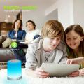 Elecstars Touch Sensor Bedside Lamp, Dimmable Warm White Light & Color Changing, Bluetooth Speaker,. 