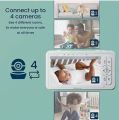 BabySense 5" HD Split-Screen Baby Monitor Video Baby Monitor with Camera HD S2. 