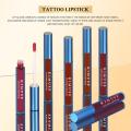 Lip Stain 4 Colors Tattoo Lipstick Magic Color Peel Off Mask Tint Long Lasting Waterproof Non-stick Lip Gloss for Women Girls. 