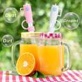 5Pcs Straw Cover Caps Silicone Splashproof Dustproof Leakproof Fits 10mm Straws Airtight Seal Decorating Straw Tip Covers Drinking Dust Caps. 