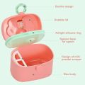 Little Crown Bee Design Infant Travel Essentials Portable Plastic Milk Powder Can Portable Formula Container. 