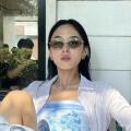 Personalized sunglasses womens Trendy Future fashion Y2K design sunglasses Light luxury Korean sunglass for Fashion accessory Sun protection Streetwear Urban Millennial women. 
