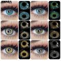 1 Pair of Soft Contact Color Lenses Multi Color Eye Makeup with FREE Lenses Solution, Container and Bag. 