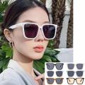 Frame Women square frame sunglasses Retro Personalized UV400 Women square sun glasses Vintage Square Large frame sunglasses for Daily wear Street fashion Outdoor activities Summer vacation Fashion. 