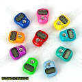 Mini Hand Held Finger Ring Portable Digital LCD Display Zikr Tasbeeh Tally Counter Clicker - Random Colors. 
